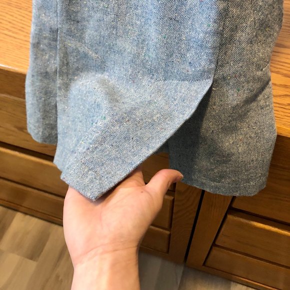 RARE Blue and Cream Tweed Minidress - Picture 7 of 12